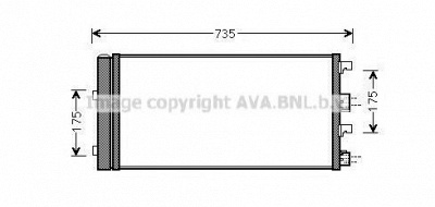 AVA QUALITY COOLING da5004d -  Конденсатор, кондиционер